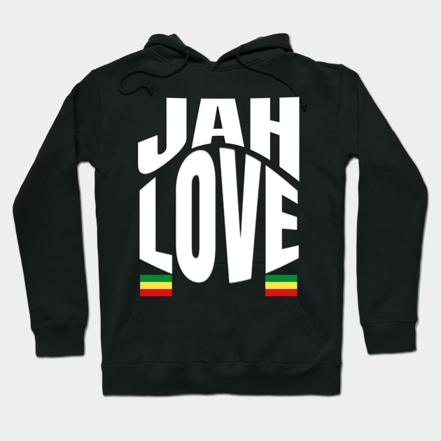 Jah Love Rasta Lion Reggae Rastafari Hoodie by Merchweaver